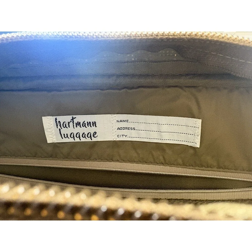 Vintage Hartmann Messenger Bag Leather and Tweed Buckle Shoulder Strap